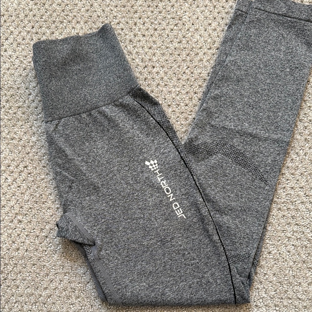 Jed North Gray Leggings with High-Rise Waistband - Picture 6 of 11